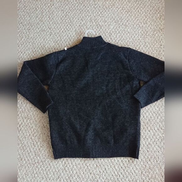 Mens Black Diamond Stitch/wool Jacket Size L - Picture 3 of 13